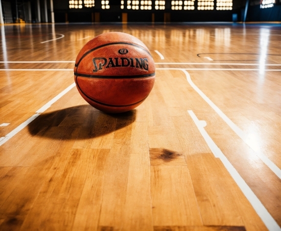 Basketball, Sports Equipment, Light, Ball, Wood, Basketball