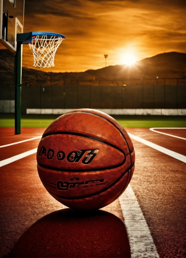 Basketball, Sports Equipment, Light, Sky, Orange, Ball