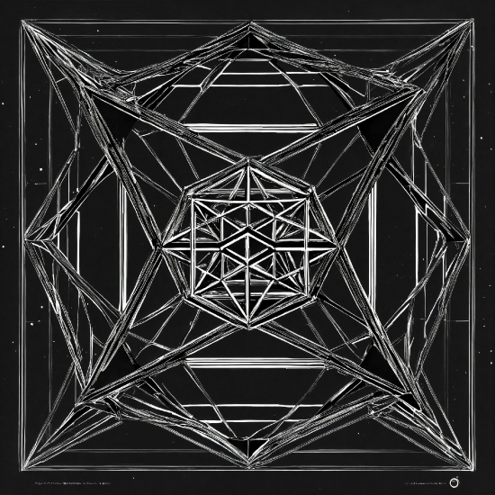 Black, Rectangle, Triangle, Font, Art, Symmetry