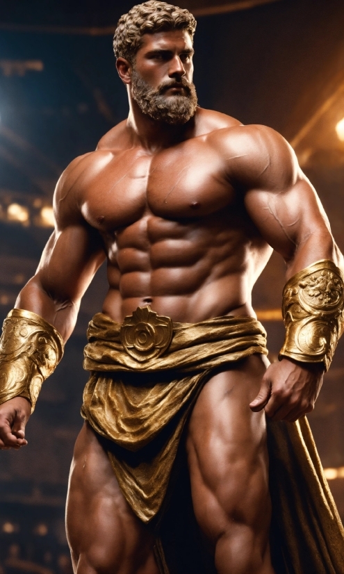Blue Picture Background, Head, Bodybuilder, Arm, Muscle, Bodybuilding