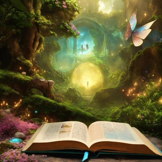 Book, Light, Nature, Plant, Leaf, Natural Landscape