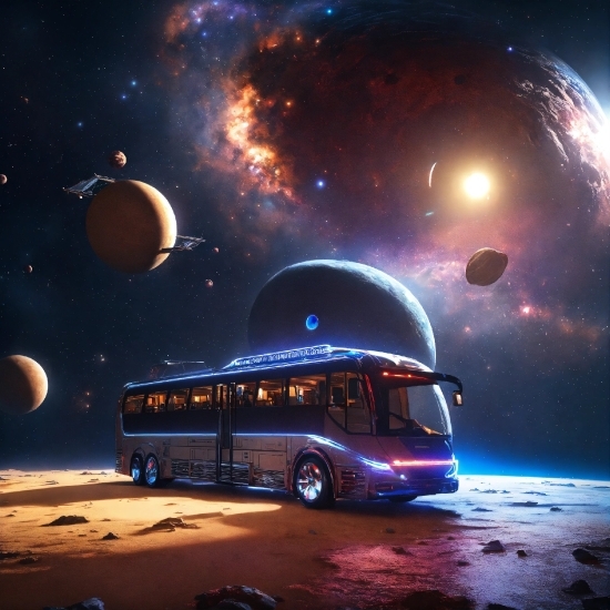 Bus, Atmosphere, Vehicle, World, Light, Tire