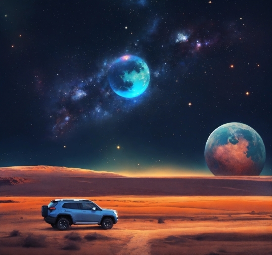 Car, Atmosphere, Sky, Vehicle, Tire, Light