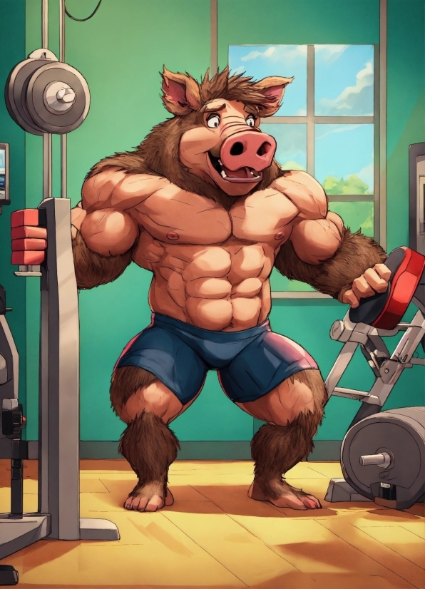 Cartoon, Muscle, Toy, Art, Poster, Fictional Character