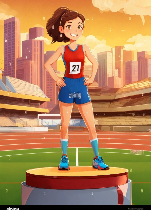 Cartoon, Thigh, Player, Human Leg, Grass, Sports
