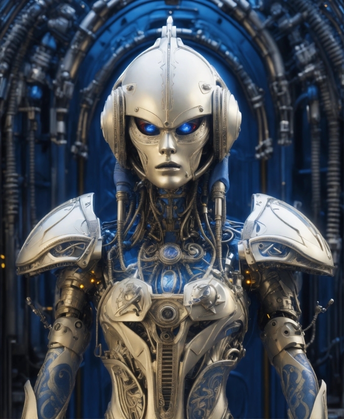 Cg Artwork, Art, Armour, Electric Blue, Space, Fictional Character