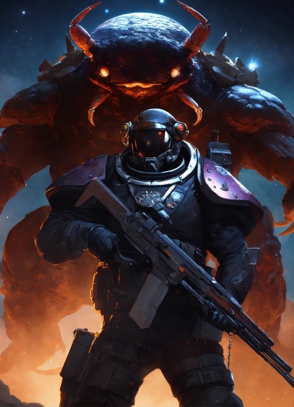 Cg Artwork, Fictional Character, Space, Astronaut, Action Film, Shooter Game