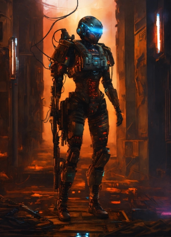 Cg Artwork, Machine, Personal Protective Equipment, Action Film, Darkness, Armour