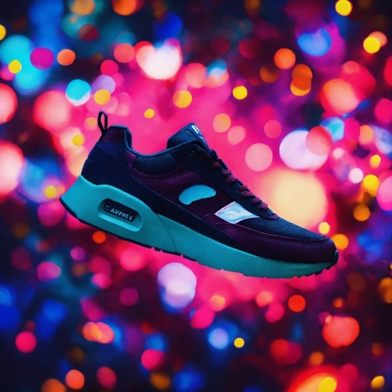 Cheering Stock Image, Footwear, Shoe, Light, Purple, Sneakers