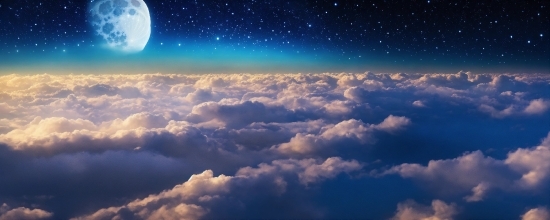 Cloud, Sky, Atmosphere, Light, Nature, Moon