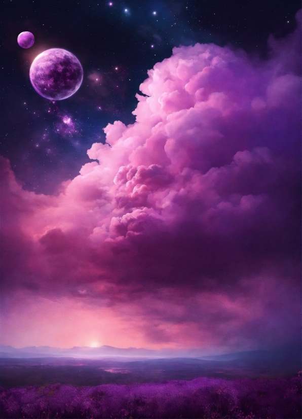 Cloud, Sky, Atmosphere, Light, Purple, Nature