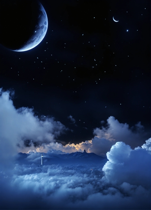 Cloud, Sky, Atmosphere, Light, World, Moon