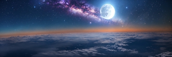 Cloud, Sky, Atmosphere, Moon, Water, World