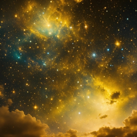Cloud, Sky, Atmosphere, World, Gold, Astronomical Object
