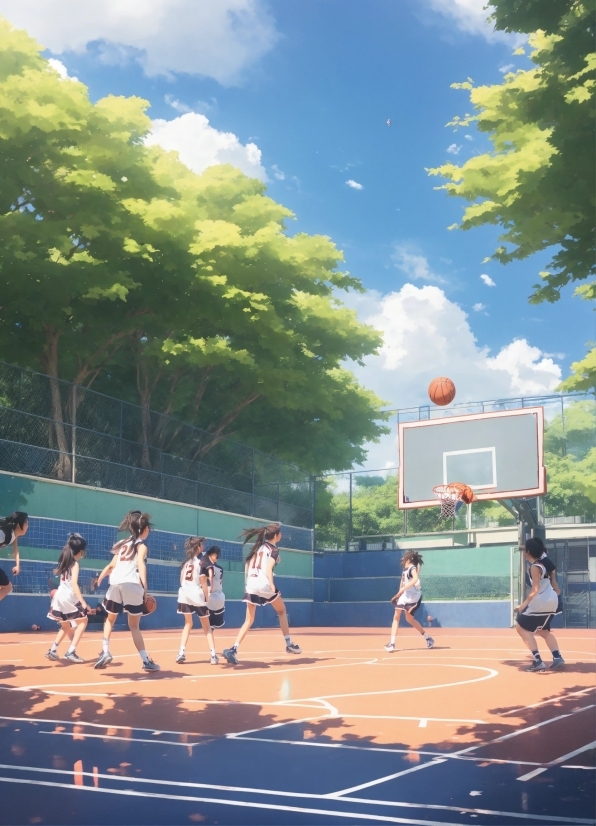 Cloud, Sky, Daytime, Active Shorts, Sports Equipment, Basketball