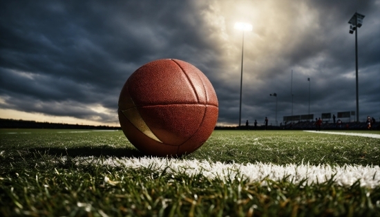 Cloud, Sky, Daytime, Sports Equipment, Football, Playing Sports