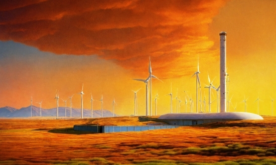 Cloud, Windmill, Sky, Atmosphere, Ecoregion, Wind Farm