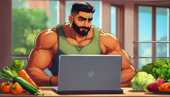 Computer, Personal Computer, Laptop, Muscle, Tableware, Output Device