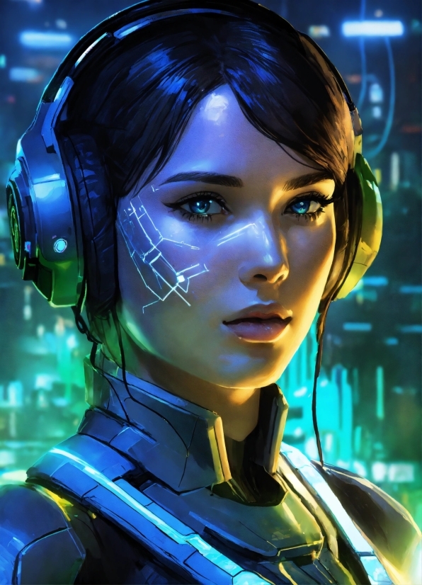 Cool, Flash Photography, Electric Blue, Space, Fictional Character, Cg Artwork