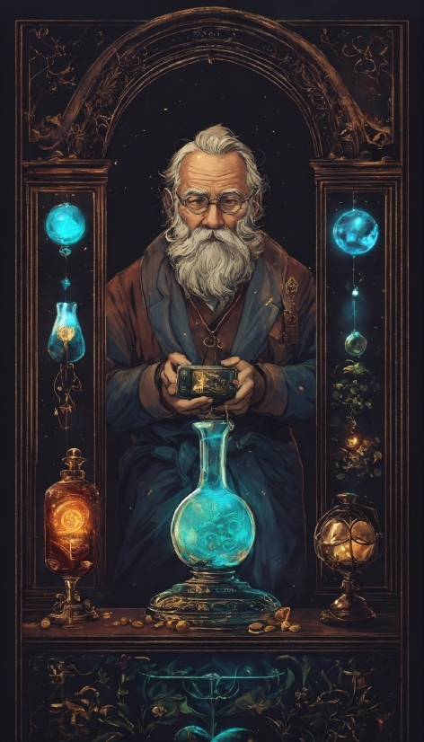 Copyright Free Aesthetic Images, Glasses, Beard, Musical Instrument, Art, Facial Hair