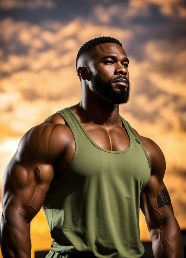 Courtroom Stock Photo, Chin, Arm, Active Tank, Muscle, Bodybuilder
