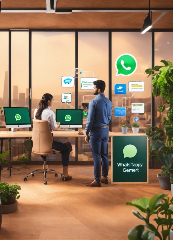 Creative Commons Image Bank, Plant, Green, Houseplant, Building, Computer