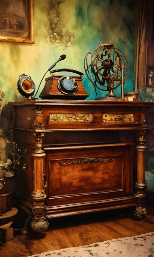 Creative Drawing Pencil, Furniture, Table, Wood, Wood Stain, Art