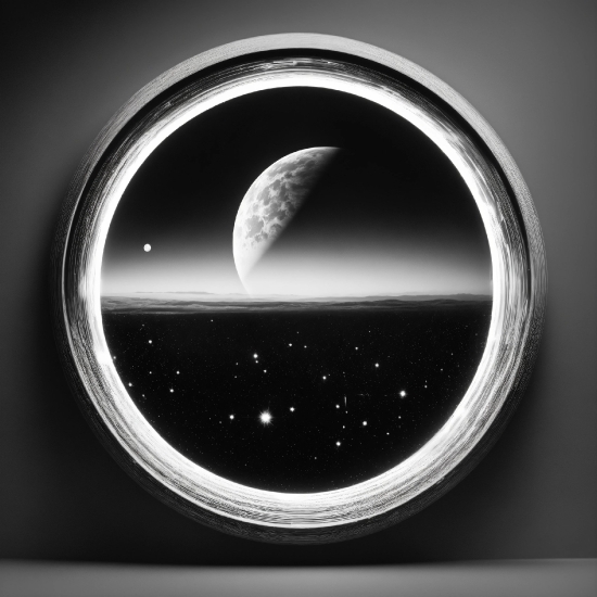Crescent, Astronomical Object, Font, Circle, Symbol, Midnight