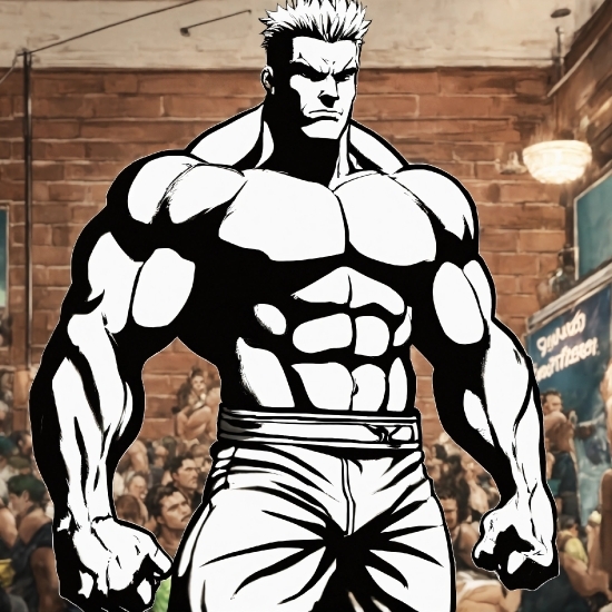 Eagle Vector Art, Head, White, Bodybuilder, Cartoon, Human Body