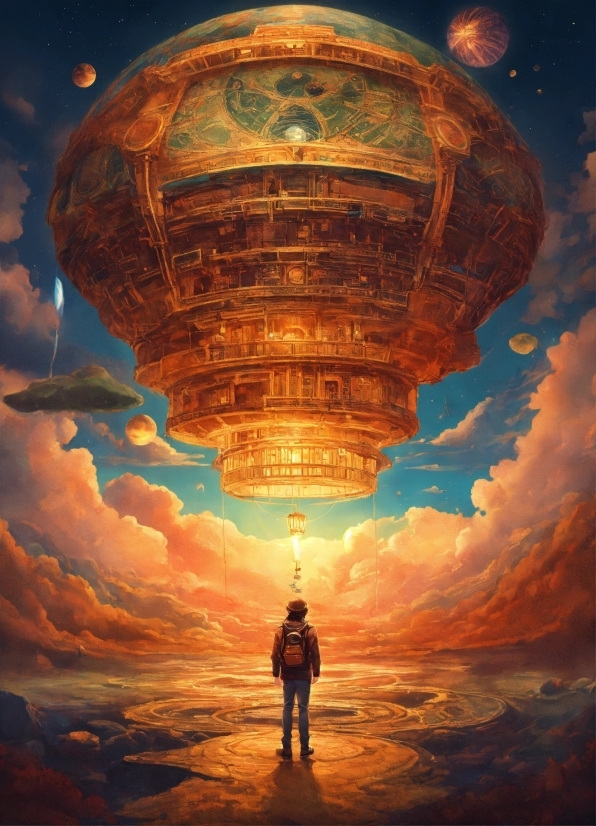 Eiffel Tower Illustration, Cloud, Sky, Atmosphere, Light, Water