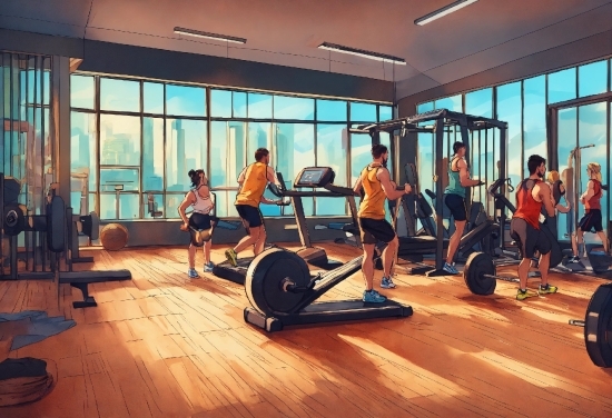Exercise Equipment, Gym, Exercise Machine, Exercise, Leisure, Flooring