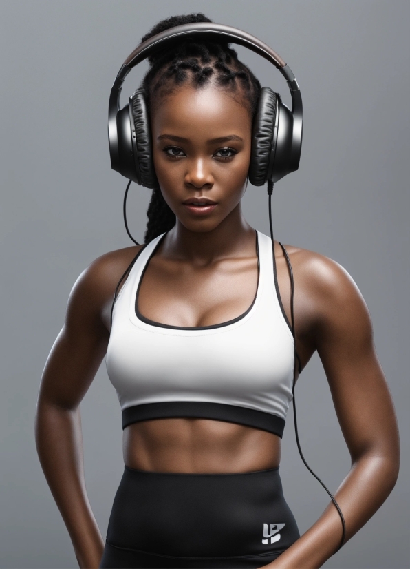 Face, Hairstyle, Arm, Undershirt, Camisoles, Sports Bra