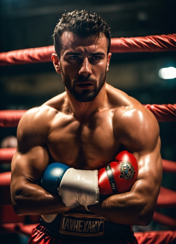 Face, Muscle, Sports Equipment, Glove, Boxing Glove, Combat Sport