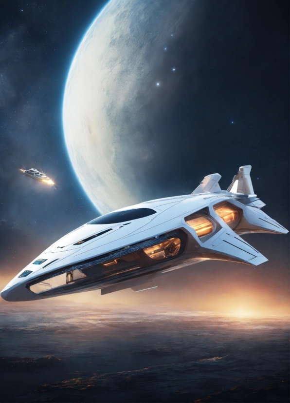 Female Visual Artists 2022, Atmosphere, Sky, Vehicle, Aircraft, Moon