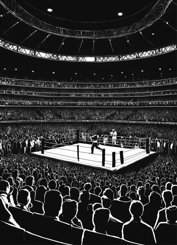 Field House, Black, Lighting, Black-and-white, Entertainment, Crowd