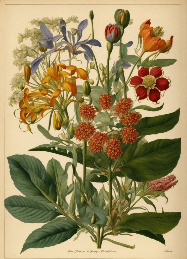 Flower, Plant, Painting, Petal, Art, Illustration