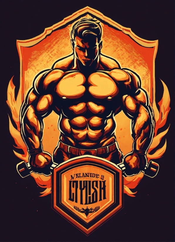 Frustrated Stock Photo, Bodybuilder, Cartoon, Bodybuilding, Poster, Chest