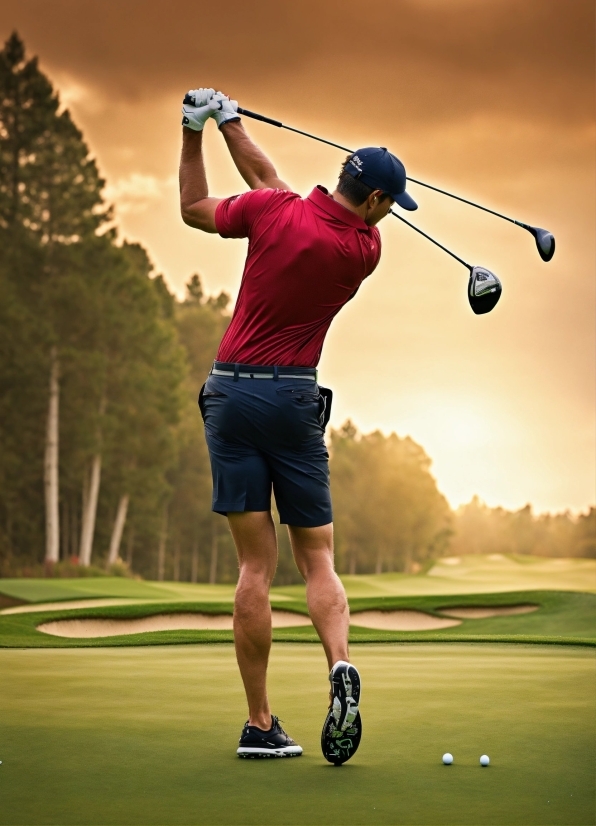 Golf, Golfer, Sky, Arm, Sports Equipment, Golf Equipment