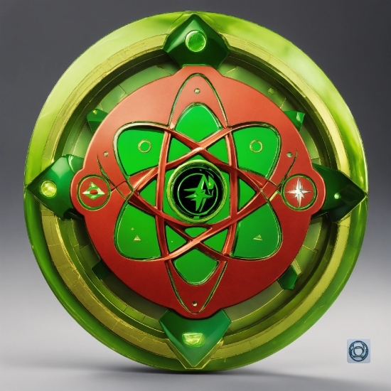 Green, Glass, Circle, Symbol, Pattern, Art