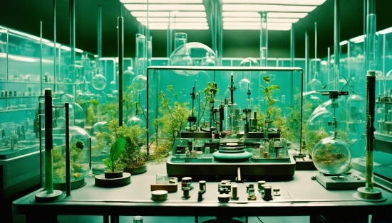 Green, Plant, Table, Glass, Terrestrial Plant, Science