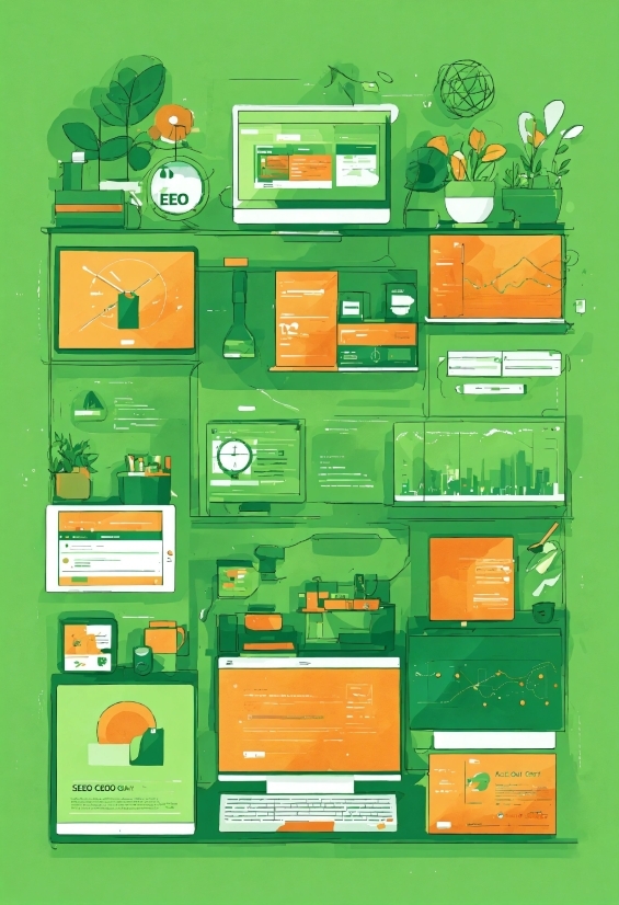 Green, Rectangle, Font, Grass, Box, Illustration