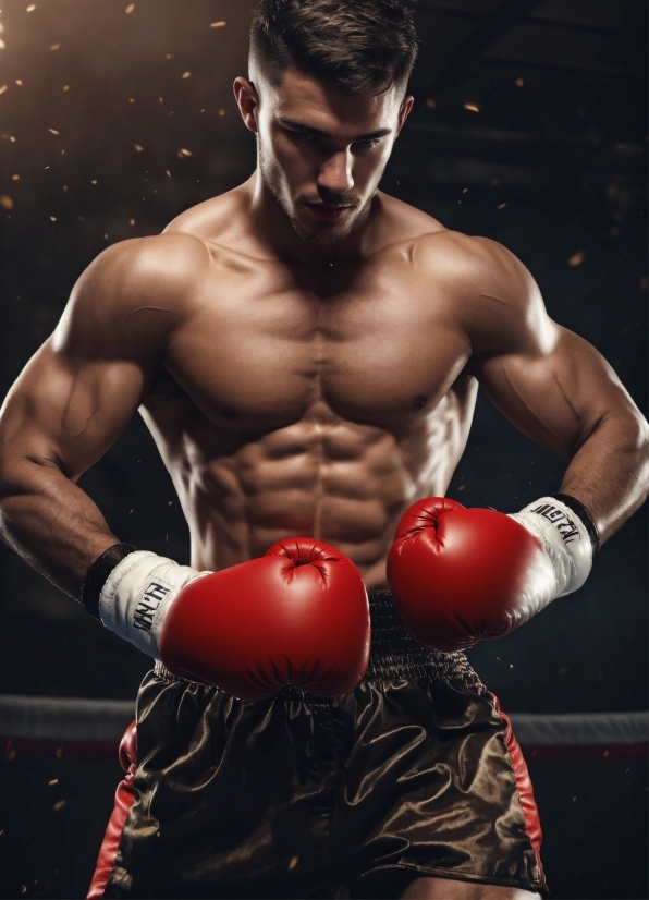 Head, Arm, Muscle, Human Body, Flash Photography, Boxing Glove