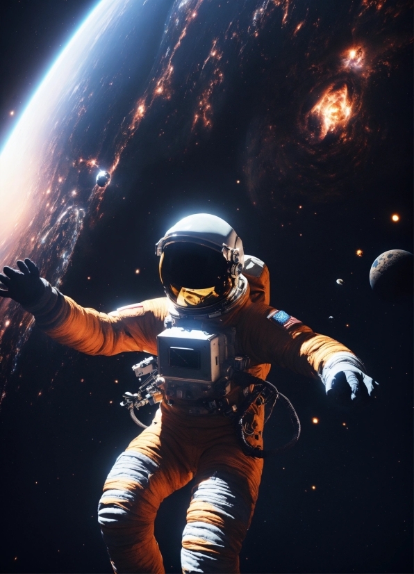 Helmet, Astronomical Object, Entertainment, Space, Flash Photography, Astronaut