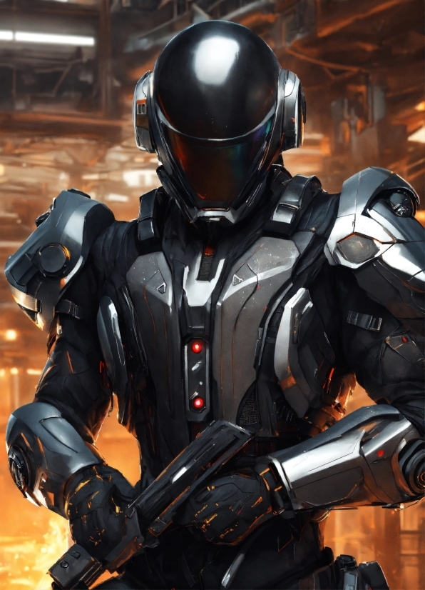 Helmet, Breastplate, Personal Protective Equipment, Armour, Fictional Character, Machine