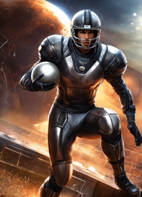 Helmet, Sports Gear, Thigh, Personal Protective Equipment, Space, Cg Artwork