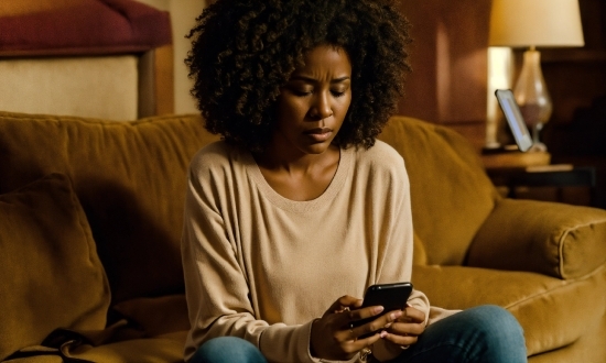 Jheri Curl, Couch, Comfort, Afro, Communication Device, Gadget