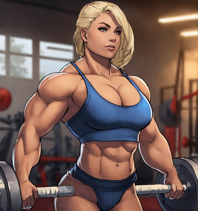 Joint, Arm, Cartoon, Muscle, Mouth, Bodybuilder