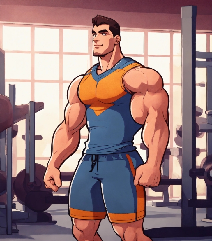 Joint, Arm, Shoulder, Bodybuilder, Cartoon, Muscle