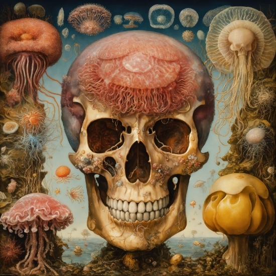 Joker Picture, Jaw, Organism, Bone, Art, Skull