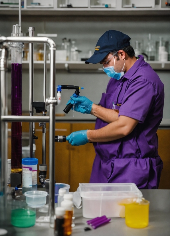 Laboratory, Safety Glove, Workwear, Research, Purple, Scientist